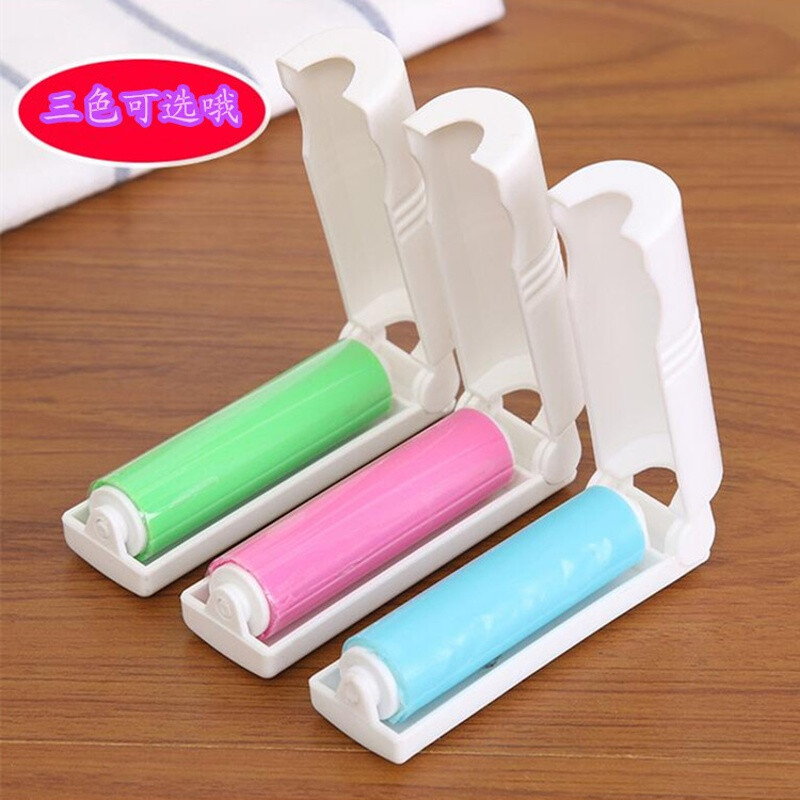 可水洗粘毛器便攜式毛呢衣服除塵去毛滾筒刷毛器寵物滾刷吸毛器 粉紅